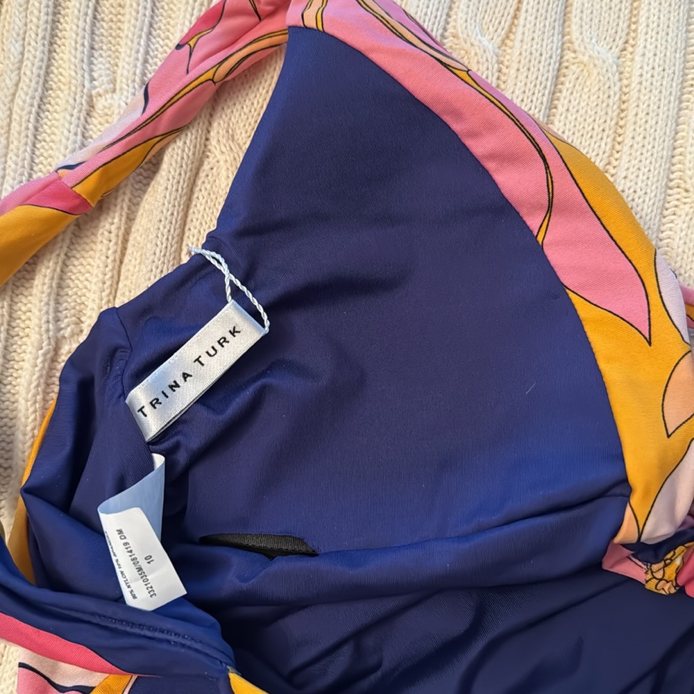Trina Turk Breeze Plunge Suit NWOT - Picture 10 of 11